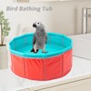 FlidRunest Conure Bathtub for Outdoor, Portable Parrot Bath Tub for