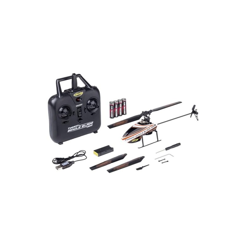 Carson 500507170 Tyrant Single Blade 320 2.4GHz 100% RTF Orange