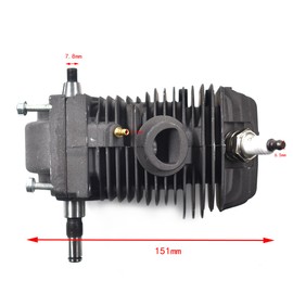 COEFEPIY 42.5mm Cylinder Assembly for STIHL 023 025 MS230 MS250 Chainsaw with Spark Plug Replacement Crankcase Connector