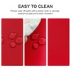 DWCN Red Table Cloth Wipe Clean Tablecloth Rectangular Wipeable Tablecloths
