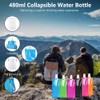 Lanpeeking Pack of 6 Foldable Water Bottles - Reusable and