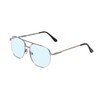 Calabria 1106 Pilot Blue Light Reading Glasses +1.75 Silver Mens