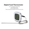 Wireless Food Thermometer Electronic Digital Touch Screen W/Timer Alarm for
