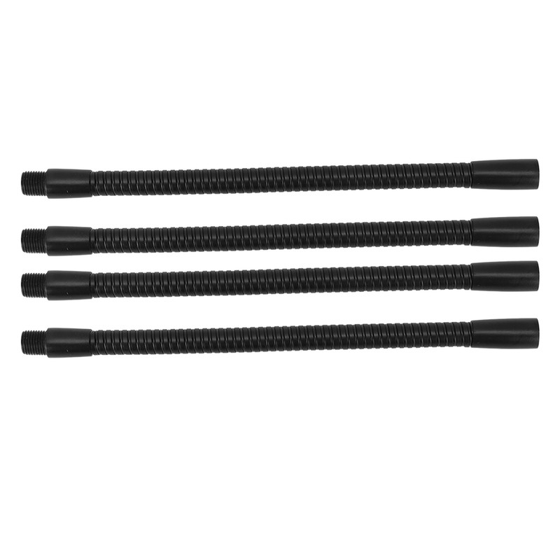 4 Pcs Gooseneck Lamp Hose Aluminium 10mm Caliber Flexible Table