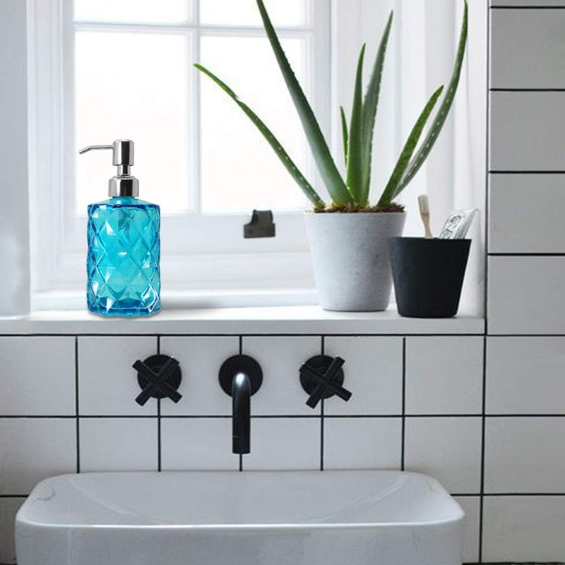 JASAI Diamond Design Soap Dispenser with 304 Rust Proof Stainless
