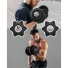 KGDUYC 4 Hex Nuts for Dumbbells, Non-Slip Quick Release Dumbbell