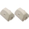 Safety 1st Outlet Cover/Short de cordón, blanco, 2 unidades