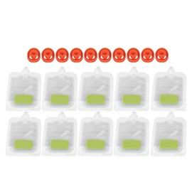 Pack of 10 Reusable Baby Food Bags, Food Safe Plastic Baby Food Storage Bags, Freezer Safe, Refillable Squeeze Bags for Homemade