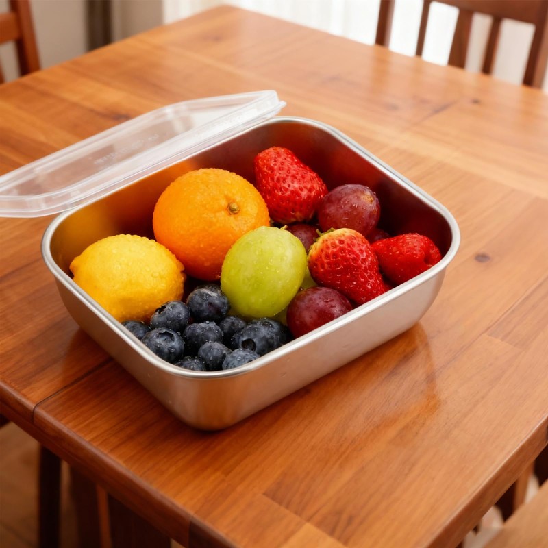 HOZEON 10pcs 20oz Stainless Steel Food Storage Containers with Lids,