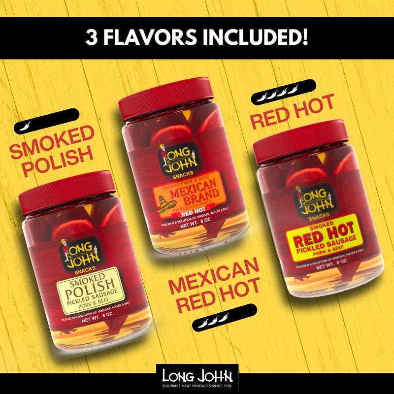 Long John Pickled Snacks Value Bundle Food Instant Pork Flavor
