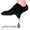 wernies 8 Pairs Short Socks Black No Show Low Socks