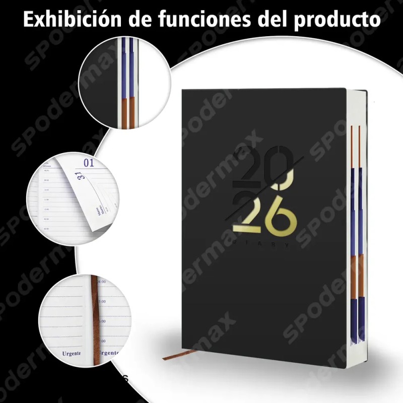 Agenda Diaria Semanal Ejecutiva Escolar Personal 2026