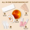 Sugar Wax Kit for Hair Removal: 10.6 Organic Sugaring Wax