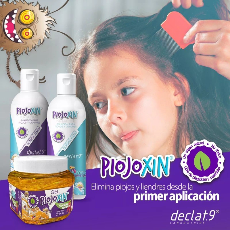 declat.9 2 Piojoxin Solución 2 Shampoo 2 Gel Piojos Y