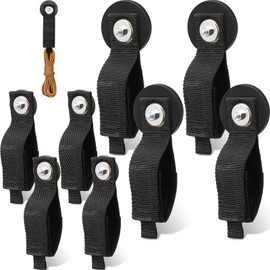 Vicenpal 8 Pack Heavy Duty Magnetic Hook, Magnetic Tool Holder ＆ Garage Hooks, Extension Cord Strap for Storing Cables Ropes Wires and Cordless Tools in Garages Workshops Cruise Rv and Pickup