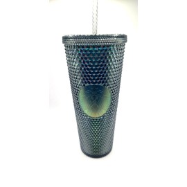 Starbucks Cold Cup Black Unicorn Iridescent Studded 24oz Tumbler Venti New