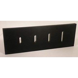 Heavy Duty 1" Rubber ATV/UTV Snow Plow - Rubber Cutting Edge - 60" Long x 6" Wide x 1" Thick NO Holes