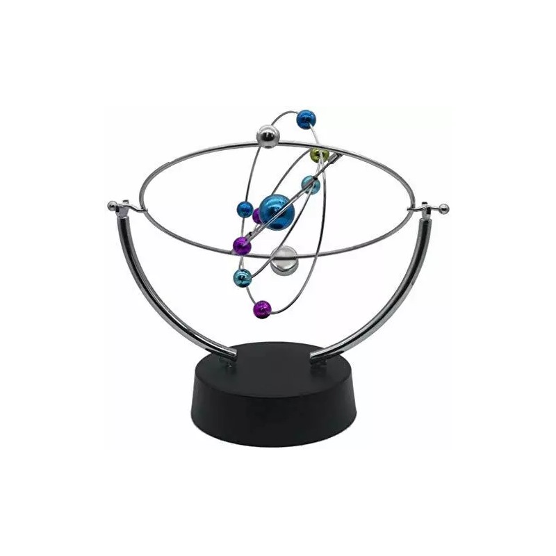 SciencePurchase Kinetic Perpetual Motion Galaxy Desk Toy, Outer Space Gadget