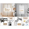 KAMANINA Silver Curtain Rod 32 to 58 Inch(2.6-4.8ft), 1 Inch