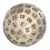 100 Sides Polyhedral Number Dice Metal 5cm Diameter Easy to
