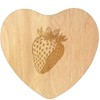 'Strawberry' Wooden Heart Shaped Chopping/Cutting Board (WB00074388)
