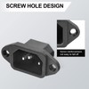 QTEATAK 3 Pack Screw Mount 3 Pins Inlet Power Plug