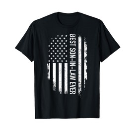 Best son-in-law ever US american vintage flag T-Shirt