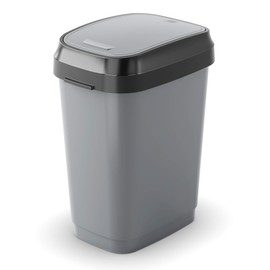Kis" Dual Swing Waste Container, Grey/Anthracite, 19 x 25 x 32 cm