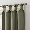 Archaeo Washed 100% Cotton Small Window Twist Tab Cafe Curtains,