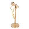 Adjustable Miniature Microphone Replica Model Mini Musical Instrument Decoration for