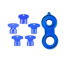 6 Pieces Faucet Aerator Key Removal Wrench Tool Set - 5 Sizes - M16.5, M18.5, M21.5, M22, M24 - Sink Aerator Wrenches for Cache Aerators, Set B