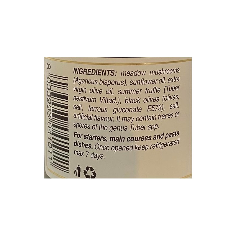 PREMIUM BLACK TRUFFLE SAUCE 17.6oz, Tartufi Premium Black Truffle Sauce