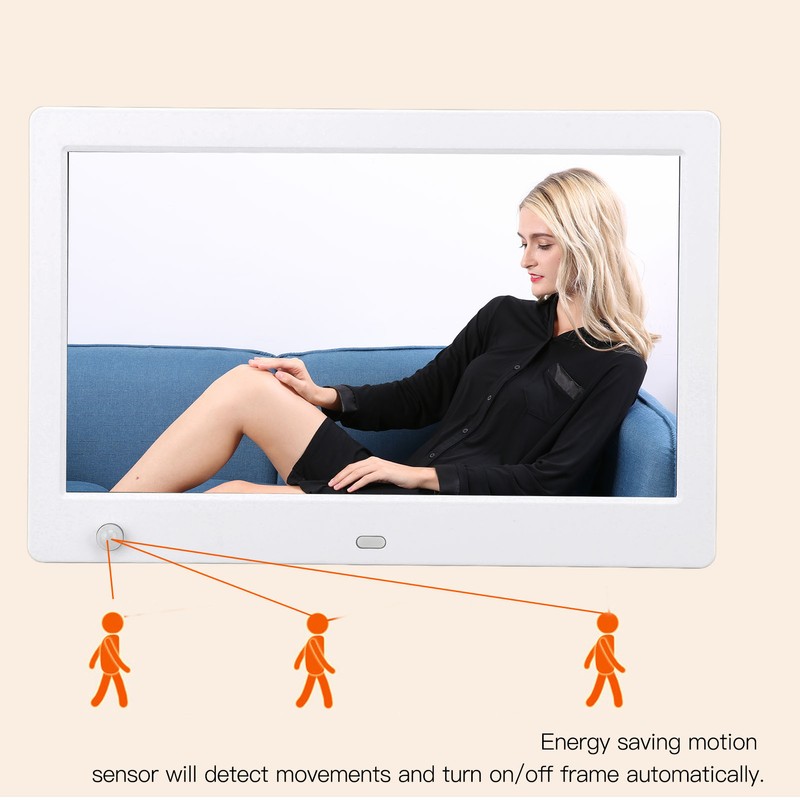 6.8 Inches Digital Photo Frame 1080P HD Motion Sensor Electronic