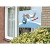 Folat Birth Boy Window Flag Stork-60x90 cm, Polyester, Blue, Costumes
