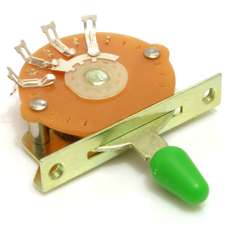 Guitar pickup selector toggle switch tip cap Knob in green
