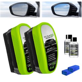 Oil-Free Car Glass Brushes, Upgrade 2.0 Clear Vision Glass Cleaner, Automotive Oil Film Cleaning Brush for Car Windows, Clearvision Cars Windshield Cleaner Tool, Universal Cleaning Wipe Board