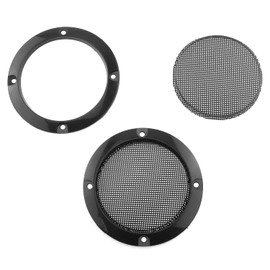 DGZZI 3inch Speaker Cover 2PCS Black Metal Mesh Grille Woofer Decorative Circle Protections Tweeter Speaker Grill Guard Protector Car Speaker Covers with Screws 3Inch