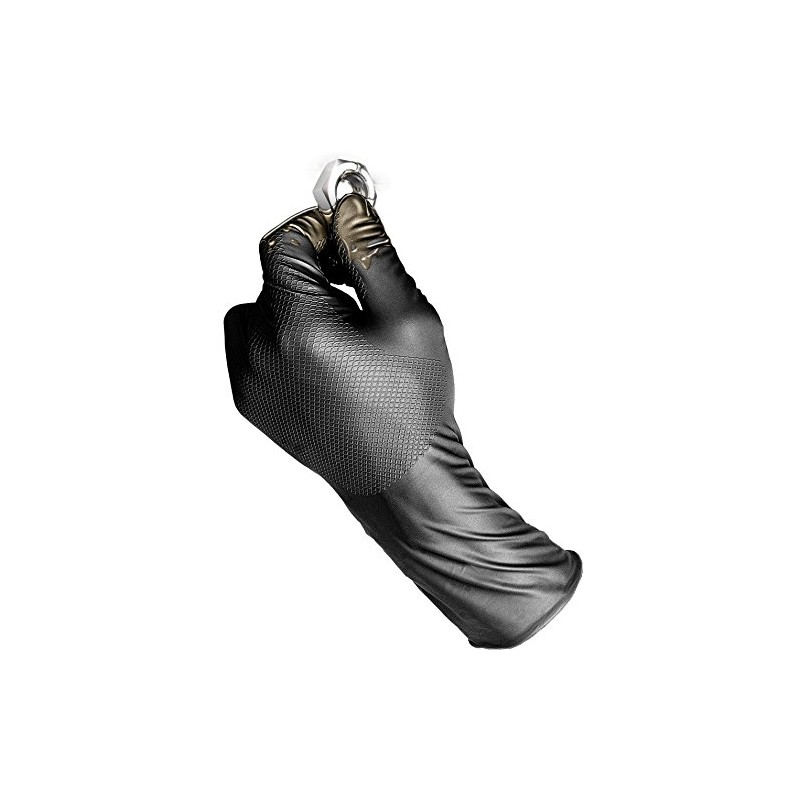 Gocableties Gripster Skins Heavy Duty Nitrile Disposable Gloves - 50