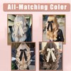 Hair Bows Hair Clip Beige Black Hair Ribbon Ponytail Holder