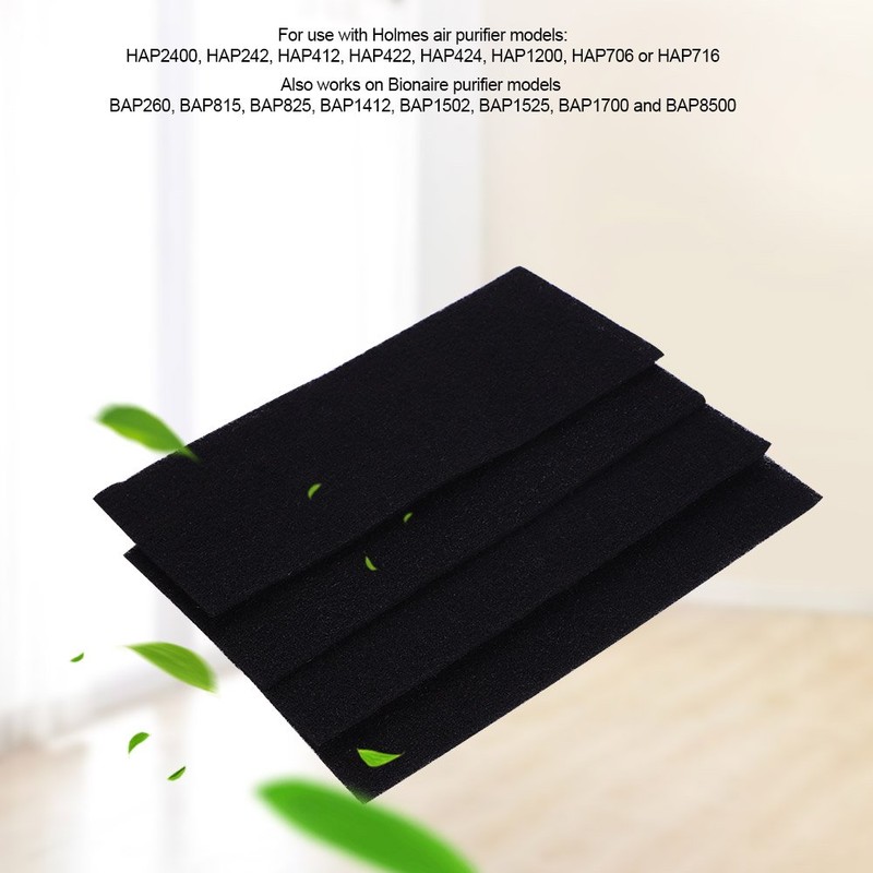 Reemplazo de filtros de esponja de carbono 4PCS para purificador