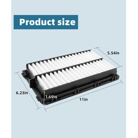 2 Pcs 28113-L1000 28113N9000 Engine Air Filter Fit for Sorento 2021-2023, K5 2021-2023, Sonata 2020-2023, Santa Fe 2021-2023, Santa Cruz Tucson Carnival 2022-2023, Sportage 2023-1 year warranty