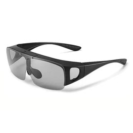 Badical 6849PP Flip-Up Fit-Over Sunglasses Polarised Photochromic Black/Smoke Medium