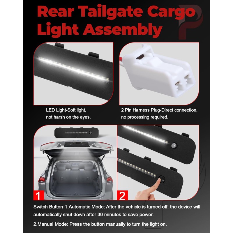 PYHAUTO Rear Tailgate Cargo Light Assembly Compatible with 2026 Passport,