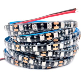 5050 RGB flexible LED Streifen Licht 60LEDs/m 12V 5m wasserdichte Haus KTV Bar Urlaub deco LED Band Lampe (Blau (460nm))