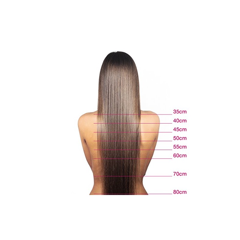 GlamXtensions Clip-In Extensions Set for Complete Hair Extensions, 100% Remy