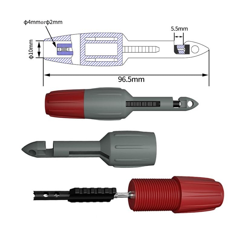 2pcs Wire Piercing Probe Kit, Insulation Puncture Wire Probe Piercing