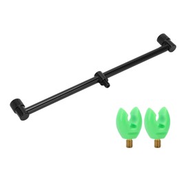 Fishing Rod Pod Stand Holder Durable Aluminium Alloy Compact Structure Wear Resistant Fishing Pole Pod Stand30cm Holder and 2 Heads