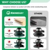 Knoweasy 3-Piece Raised Cabinet Router Bit Set with 1/4 Inch