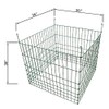 Garden Wire Compost Bin 36x36x30 inches, Green, Garden Bed Fencing