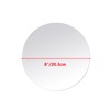 Bitray 2-Pack Round Mirror Plates, 8" Acrylic Mirror Centerpieces for